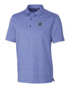 Memphis Tigers Cutter & Buck Forge Heathered Stretch Mens Polo Tour Blue Heather Mannequin Thumbnail Image