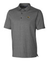 Southern Miss Golden Eagles Cutter & Buck Forge Heathered Stretch Mens Polo Charcoal Heather Mannequin Thumbnail Image