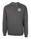 Texas A&M Aggies Cutter & Buck Saturday Cotton Blend Mens Crew Neck Sweatshirt Charcoal Heather Mannequin Thumbnail Image