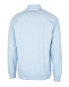North Carolina Tar Heels Cutter & Buck Saturday Cotton Blend Mens Mock Pullover Sweatshirt Atlas Heather Mannequin Back Thumbnail Image