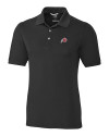 Utah Utes Cutter & Buck Advantage Eco Tri-Blend Pique Mens Polo Black Mannequin Thumbnail Image