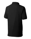Utah Utes Cutter & Buck Advantage Eco Tri-Blend Pique Mens Polo Black Mannequin Back Thumbnail Image