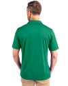 Notre Dame Fighting Irish Cutter & Buck Prospect Eco Textured Stretch Recycled Mens Short Sleeve Polo Kelly Green Back Thumbnail Image