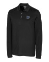 Memphis Tigers Cutter & Buck Advantage Eco Tri-Blend Pique Mens Long Sleeve Polo Black Mannequin Thumbnail Image