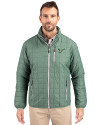 South Florida Bulls Cutter & Buck Rainier PrimaLoft® Mens Eco Insulated Full Zip Puffer Jacket Hunter Melange Front Thumbnail Image
