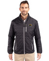 Southern Miss Golden Eagles Cutter & Buck Rainier PrimaLoft® Mens Eco Insulated Full Zip Puffer Jacket Black Front Thumbnail Image