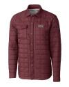 Mississippi State Bulldogs Cutter & Buck Rainier PrimaLoft® Mens Eco Insulated Quilted Shirt Jacket Bordeaux Mannequin Thumbnail Image