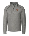 Oregon State Beavers Cutter & Buck Mainsail Sweater-Knit Mens Half Zip Pullover Jacket Polished Heather Mannequin Thumbnail Image