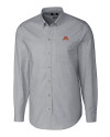 Minnesota Golden Gophers Cutter & Buck Stretch Oxford Mens Long Sleeve Dress Shirt Charcoal Mannequin Thumbnail Image