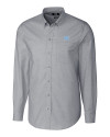 North Carolina Tar Heels Cutter & Buck Stretch Oxford Mens Long Sleeve Dress Shirt Charcoal Mannequin Thumbnail Image