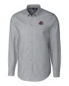 Ohio State Buckeyes- Cutter & Buck Stretch Oxford Mens Long Sleeve Dress Shirt Charcoal Mannequin Thumbnail Image