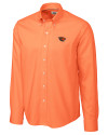 Oregon State Beavers Cutter & Buck Epic Easy Care Nailshead Mens Long Sleeve Dress Shirt College Orange Mannequin Thumbnail Image