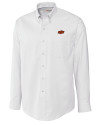 Oklahoma State Cowboys Cutter & Buck Epic Easy Care Nailshead Mens Long Sleeve Dress Shirt White Mannequin Thumbnail Image