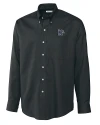 Memphis Tigers Cutter & Buck Epic Easy Care Nailshead Mens Long Sleeve Dress Shirt Black Mannequin Thumbnail Image