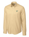South Florida Bulls Cutter & Buck Epic Easy Care Nailshead Mens Long Sleeve Dress Shirt Desert Mannequin Thumbnail Image