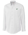 South Florida Bulls Cutter & Buck Epic Easy Care Nailshead Mens Long Sleeve Dress Shirt White Mannequin Thumbnail Image