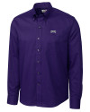 TCU Horned Frogs Cutter & Buck Epic Easy Care Nailshead Mens Long Sleeve Dress Shirt College Purple Mannequin Thumbnail Image