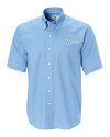 North Carolina Tar Heels Cutter & Buck Epic Easy Care Nailshead Mens Short Sleeve Dress Shirt Atlas Light Blue Mannequin Thumbnail Image