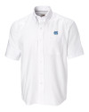 North Carolina Tar Heels Cutter & Buck Epic Easy Care Nailshead Mens Short Sleeve Dress Shirt White Mannequin Thumbnail Image