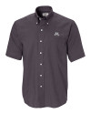 Minnesota Golden Gophers Cutter & Buck Epic Easy Care Nailshead Mens Short Sleeve Dress Shirt Black Mannequin Thumbnail Image