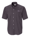 TCU Horned Frogs Cutter & Buck Epic Easy Care Nailshead Mens Short Sleeve Dress Shirt Black Mannequin Thumbnail Image