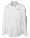 Ole Miss Rebels Cutter & Buck Epic Easy Care Fine Twill Mens Long Sleeve Dress Shirt White Mannequin Thumbnail Image