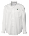 South Florida Bulls Cutter & Buck Epic Easy Care Fine Twill Mens Long Sleeve Dress Shirt White Mannequin Thumbnail Image