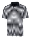 Minnesota Golden Gophers Cutter & Buck Mens Forge Polo Multi Stripe Black Mannequin Thumbnail Image