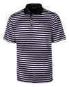 TCU Horned Frogs Cutter & Buck Mens Forge Polo Multi Stripe College Purple Mannequin Thumbnail Image