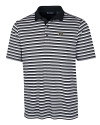 Purdue Boilermakers Cutter & Buck Mens Forge Polo Multi Stripe Black Mannequin Thumbnail Image