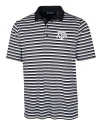 Texas A&M Aggies Cutter & Buck Mens Forge Polo Multi Stripe Black Mannequin Thumbnail Image