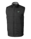 South Florida Bulls Cutter & Buck Stealth Hybrid Quilted Mens Big and Tall Windbreaker Vest Black Mannequin Thumbnail Image