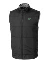 South Florida Bulls Cutter & Buck Stealth Hybrid Quilted Mens Big and Tall Windbreaker Vest Black Mannequin Thumbnail Image