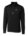 South Florida Bulls Cutter & Buck Traverse Stretch Eco Quarter Zip Mens Big and Tall Pullover Black Mannequin Thumbnail Image