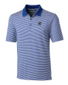 Memphis Tigers Cutter & Buck Forge Tonal Stripe Stretch Mens Big and Tall Polo Tour Blue Mannequin Thumbnail Image