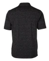 South Florida Bulls Cutter & Buck Advantage Tri-Blend Space Dye Mens Big and Tall Polo Dark Black Mannequin Back Thumbnail Image