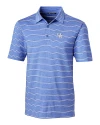Kentucky Wildcats Cutter & Buck Forge Epic Confidence Recycled Heathered Stripe Stretch Mens Polo Chelan Blue Mannequin Thumbnail Image