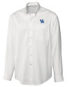Kentucky Wildcats Cutter & Buck Epic Easy Care Fine Twill Mens Long Sleeve Dress Shirt White Mannequin Thumbnail Image