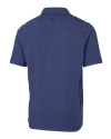 Kentucky Wildcats Cutter & Buck Advantage Tri-Blend Jersey Mens Big and Tall Pocket Polo Tour Blue Heather Mannequin Back Thumbnail Image