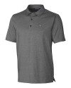 Wake Forest Demon Deacons Cutter & Buck Forge Heathered Stretch Mens Polo Charcoal Heather Mannequin Thumbnail Image