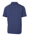 Air Force Falcons Cutter & Buck Advantage Tri-Blend Jersey Mens Big and Tall Pocket Polo Tour Blue Heather Mannequin Back Thumbnail Image