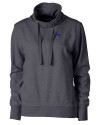 Air Force Falcons Cutter & Buck Saturday Cotton Blend Womens Funnel Neck Sweatshirt Charcoal Heather Mannequin Thumbnail Image