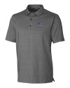 Creighton Bluejays Cutter & Buck Forge Heathered Stretch Mens Polo Charcoal Heather Mannequin Thumbnail Image