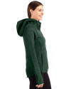 Dartmouth Big Green Cutter & Buck Mainsail Full Zip Hooded Womens Jacket Hunter Heather Side Thumbnail Image