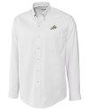 Florida Gulf Coast Eagles Cutter & Buck Epic Easy Care Nailshead Mens Long Sleeve Dress Shirt White Mannequin Thumbnail Image