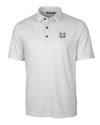 Utah State Aggies Cutter & Buck Pike Double Dot Print Stretch Mens Polo Charcoal Mannequin Thumbnail Image