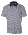 Utah State Aggies Cutter & Buck Forge Tonal Stripe Stretch Mens Big and Tall Polo Liberty Navy Mannequin Thumbnail Image