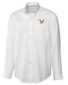 Eastern Washington Eagles Cutter & Buck Epic Easy Care Fine Twill Mens Big and Tall Dress Shirt White Mannequin Thumbnail Image