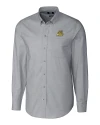 Bryant University Bulldogs Cutter & Buck Stretch Oxford Mens Long Sleeve Dress Shirt Charcoal Mannequin Thumbnail Image