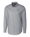 Utah State Aggies Cutter & Buck Stretch Oxford Mens Long Sleeve Dress Shirt Charcoal Mannequin Thumbnail Image